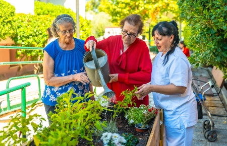 langeren tuinieren in Genk door buitentraplift