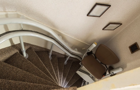 traplift op spiraaltrap